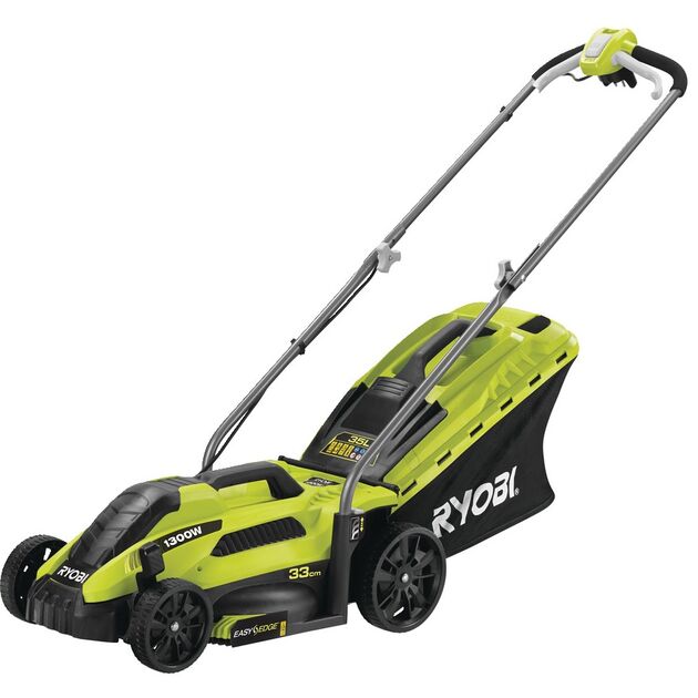 Ryobi Газонокосарка RLM13E33S 1300Вт 33см 35л 20-60мм EasyEdge 9кг, фото , изображение 2 | SNABZHENIE.com.ua