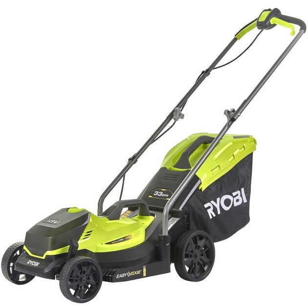 Ryobi Газонокосарка акумуляторна ONE+ RLM18X33B-40 18В акб 1х4А·год 33см 35л 25-65мм 8.7кг, фото , зображення 2 | SNABZHENIE.com.ua