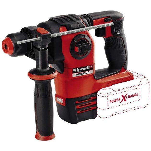 Einhell Перфоратор HEROCCO 18/20, PXC, акум., SDS+, 2.2Дж, 4.38кг, Solo (без АКБ та ЗП), фото  | SNABZHENIE.com.ua