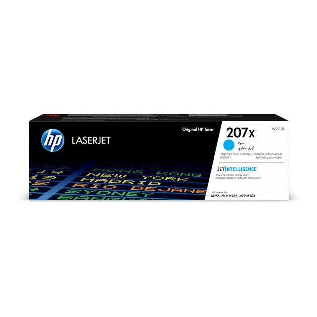 Картридж HP 207X CLJ M282/M283, M255dw/M255nw Cyan (2450 стор), фото , изображение 2 | SNABZHENIE.com.ua