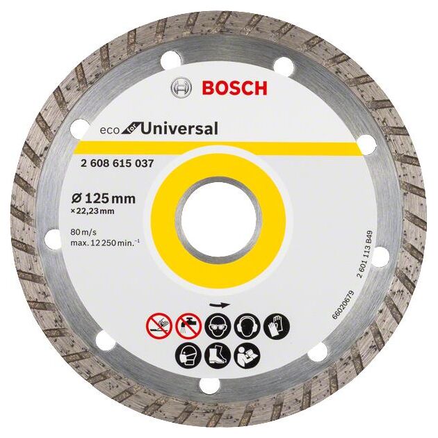 Bosch Алмазний диск ECO Univ.Turbo 125-22,23, фото , изображение 2 | SNABZHENIE.com.ua