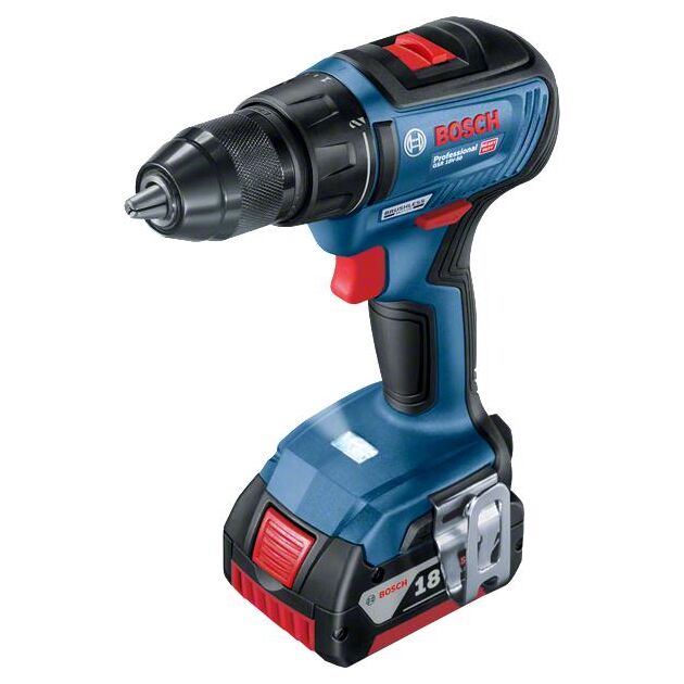 Bosch Шурупокрут-дриль акумуляторний GSR 18 V-50, 18В 2x2Aг, 50Нм,20+1, 460/1800об/хв, 1кг, фото , изображение 2 | SNABZHENIE.com.ua