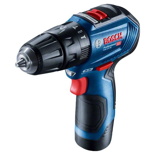 Bosch Шурупокрут-дриль ударний акумуляторний GSB 12V-30 12В 2х2А·год 18·30Нм 0-420·1600об·хв кейс 0.82кг, фото , зображення 2 | SNABZHENIE.com.ua