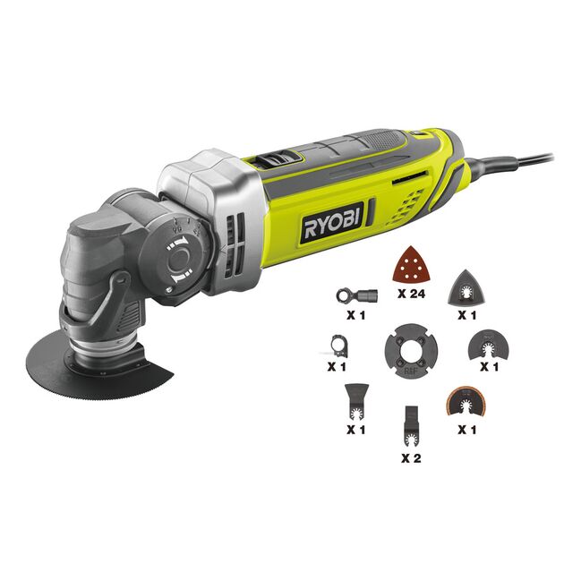 Ryobi Багатофункціональний інструмент RMT300-SA 300Вт 10000-20000об·хв 1.6кг, фото , зображення 2 | SNABZHENIE.com.ua