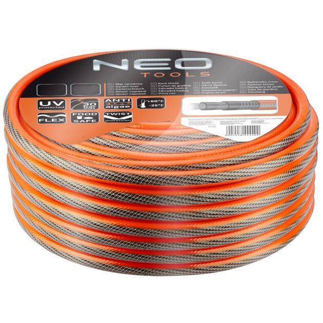 Шланг садовый NEO 1/2" x 30 м, 6-слойный, PROFESSIONAL (15-841), фото , изображение 2 | SNABZHENIE.com.ua