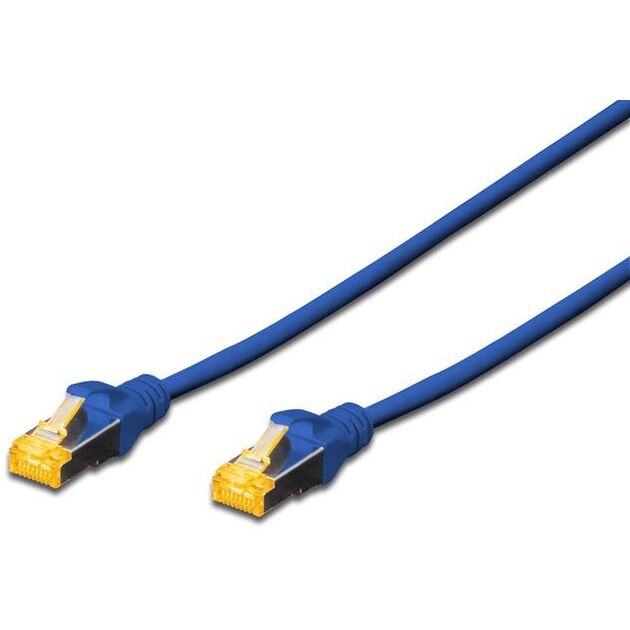 Патч-корд DIGITUS CAT 6a S-FTP, 3м, AWG 26/7, Cu, LSZH, синій, фото  | SNABZHENIE.com.ua