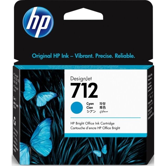 Картридж струменевий HP 712 DesignJet T230/T630/T650 Cyan 29ml, фото , изображение 2 | SNABZHENIE.com.ua