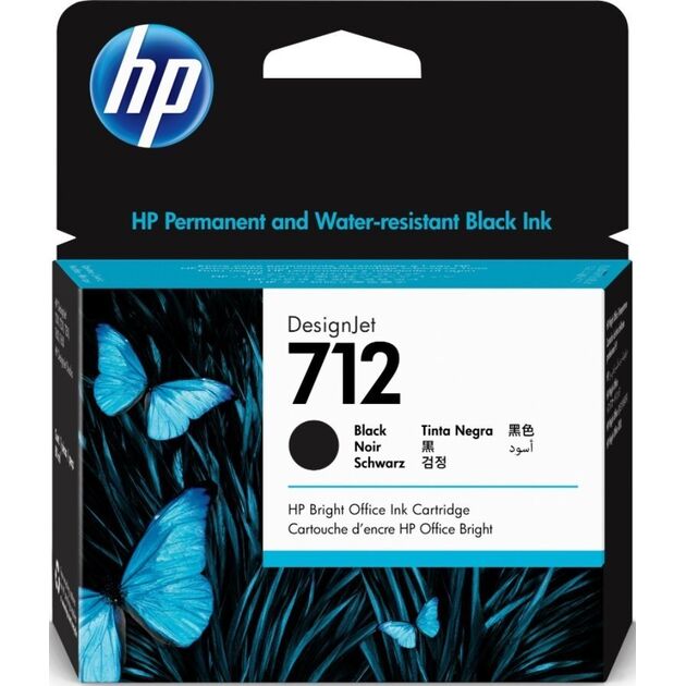 Картридж струменевий HP 712 DesignJet T230/T630/T650 Black 80ml, фото , зображення 2 | SNABZHENIE.com.ua