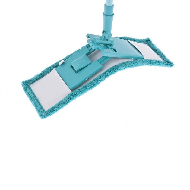 Швабра 120 см с пластиковой складной подошвой, микрофибра, телескоп., фото , изображение 2 | SNABZHENIE.com.ua