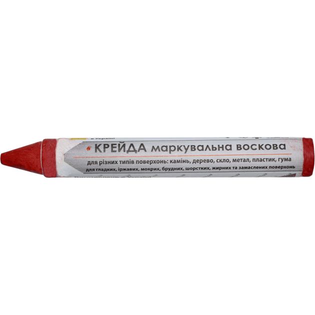 Мел маркировочный VIROK, красный, 13 мм, коробка 12 шт., фото  | SNABZHENIE.com.ua