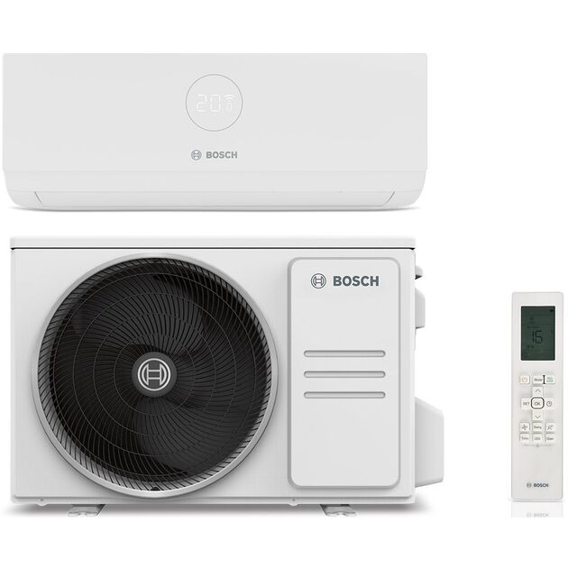 Кондиціонер Bosch Climate 3000i 70м2 інвертор 24000BTU 7.0кВт A++/A+ -15°С Wi-Fi-ready R32 білий, фото , зображення 2 | SNABZHENIE.com.ua