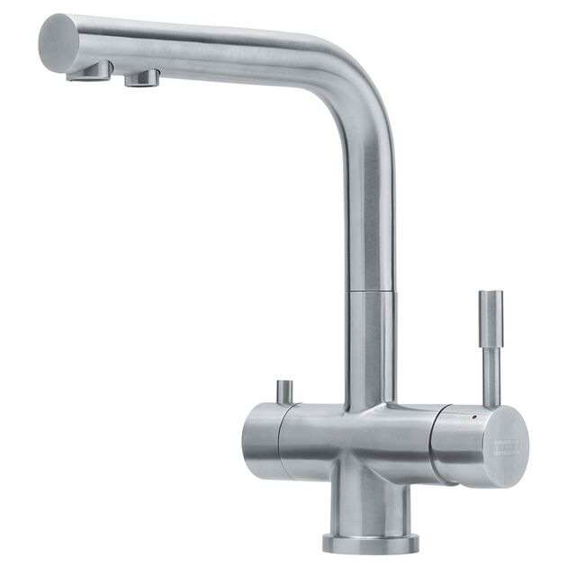 Змішувач для кухні Franke Atlas Clear Water, довж.виливу - 214мм, поворотний, 1+1фільтр, нерж, фото  | SNABZHENIE.com.ua