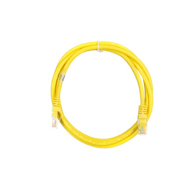 Патч-корд 2E САТ 6, UTP, 1.50м, 26AWG, RJ45, 7/0.16, Cu, PVC, жовтий, фото , зображення 3 | SNABZHENIE.com.ua