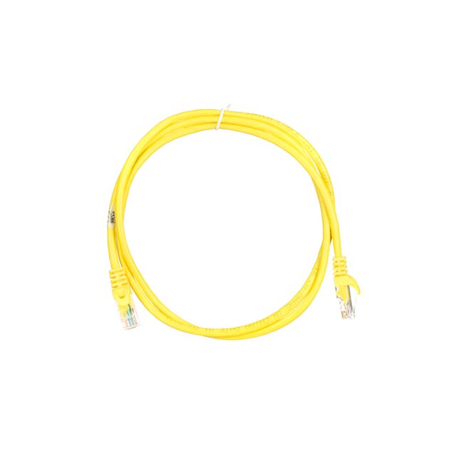Патч-корд 2E САТ 5e, UTP, 1.20м, 26AWG, RJ45, 7/0.16, Cu, PVC, жовтий, фото , зображення 3 | SNABZHENIE.com.ua