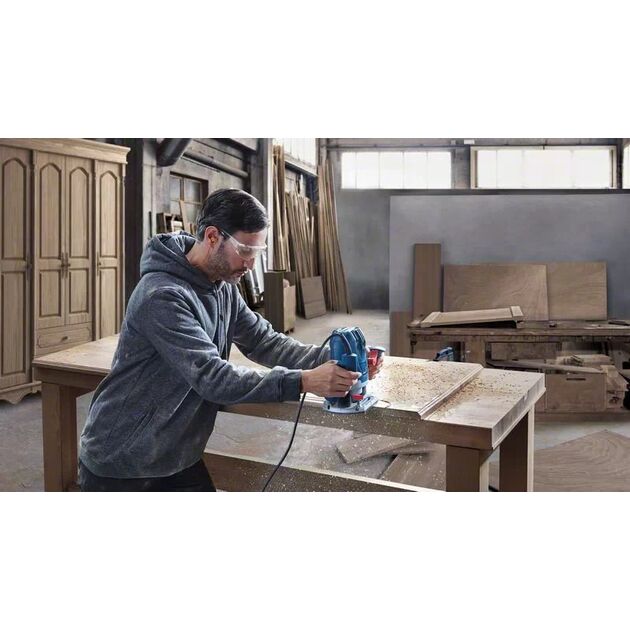 Bosch Фрезер GOF 130, 1300Вт, цанга 6 та 8мм, 11000-28000об•хв, 3.5кг, фото , изображение 3 | SNABZHENIE.com.ua