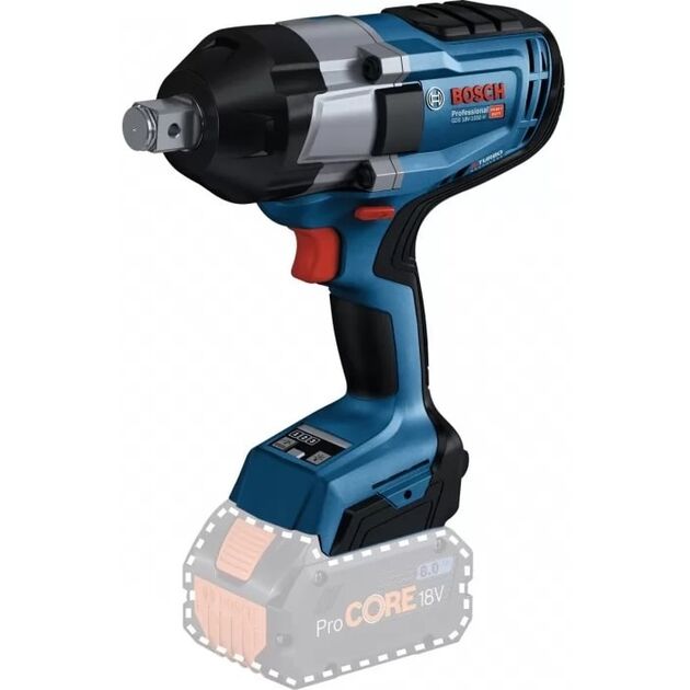Bosch Гайковерт ударний GDS 18V-1050 H, 18В, до 1750об•хв, 1500/1700Нм, без АКБ та ЗП, фото , зображення 2 | SNABZHENIE.com.ua