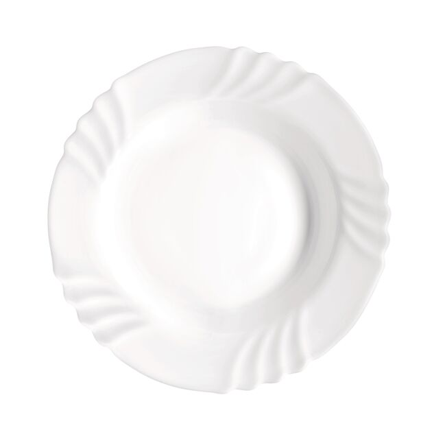 Тарілка супова Bormioli Rocco Ebro, d24см, опалове скло, білий, фото , изображение 2 | SNABZHENIE.com.ua