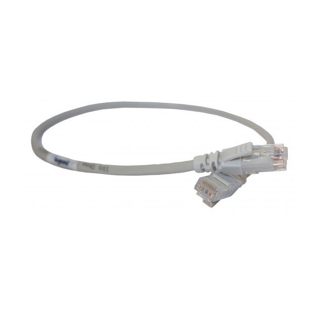 Патч-корд Legrand CAT 5e U-UTP, 0.5 м, AWG 24, PVC, сірий, фото , зображення 2 | SNABZHENIE.com.ua