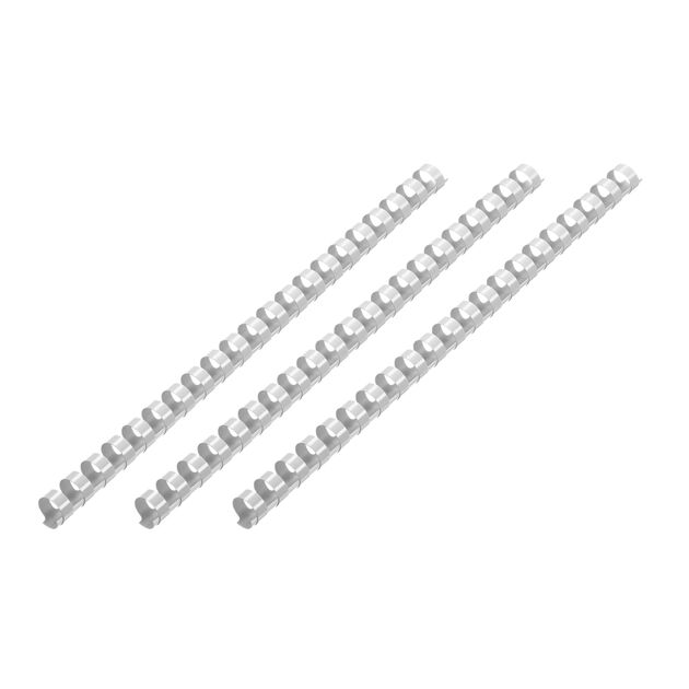 Пластикові пружини 2E для біндерів, 14мм, світло-сірі, 100шт, фото , изображение 2 | SNABZHENIE.com.ua