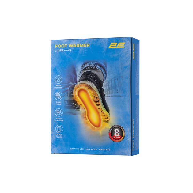 Хімічна грілка для ніг 2E розмір L (265 мм), до 8 годин, фото , изображение 2 | SNABZHENIE.com.ua