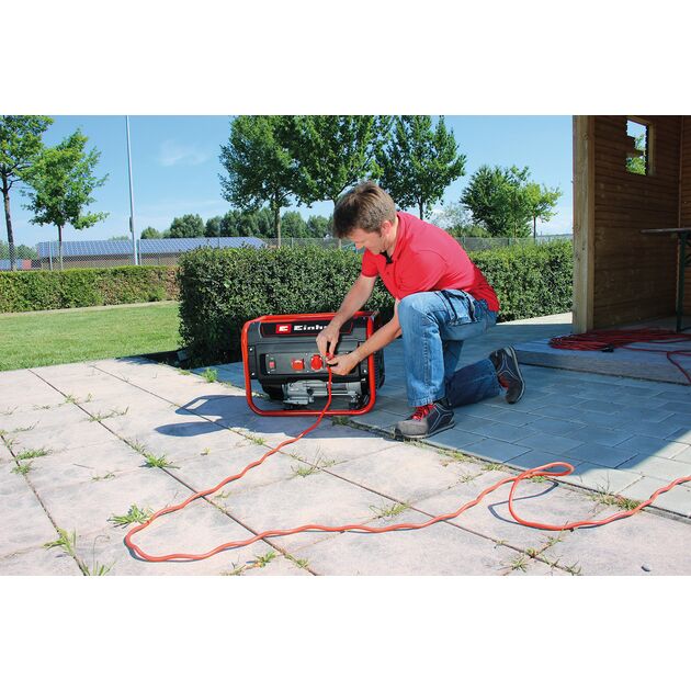Einhell Генератор бензиновий TC-PG 25/1/E5, 230В, 2.1кВт (макс. 2.4кВт), ручний старт, 15л, 37кг, фото , изображение 3 | SNABZHENIE.com.ua