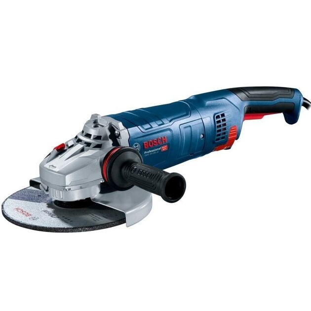 Bosch Шліфмашина кутова GWS 24-230 JZ, 230мм, 2400Вт , 8500об•хв, плавн. пуск, із системою захисту від пилу Cyclone Tech, 5.8кг, фото , изображение 2 | SNABZHENIE.com.ua