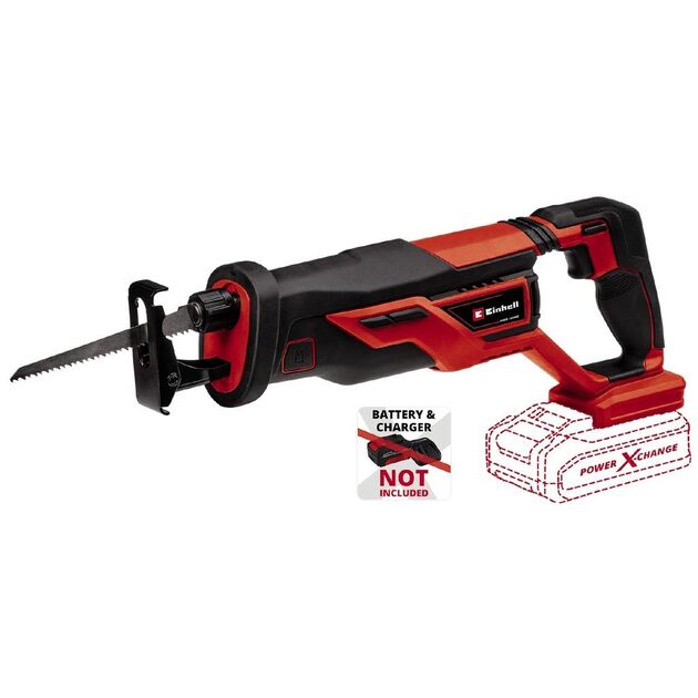 Einhell Пила шабельна TE-AP 18/26 Li - Solo акум., PXC, 18В, 26 мм, 0-2600 об/хв, 180 мм, 2.1 кг (без АКБ і ЗП), фото , зображення 2 | SNABZHENIE.com.ua