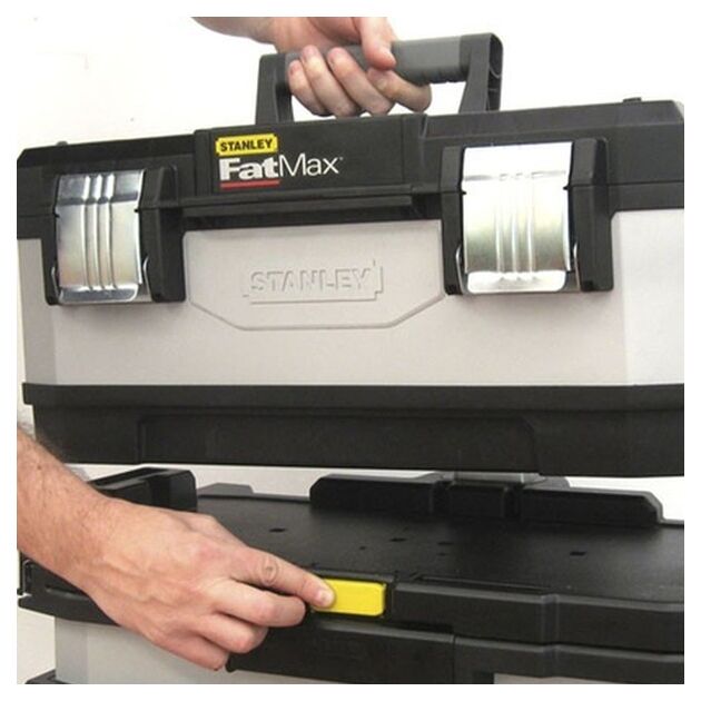 Ящик STANLEY FatMax Rolling Workshop, 568x893x389 мм, на колесах, фото , изображение 3 | SNABZHENIE.com.ua