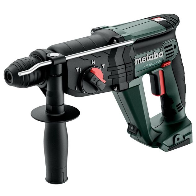 Metabo Перфоратор KH 18 LTX 24 акумуляторний, 18В, SDS-plus, 2.1Дж, 3 режими, 0-1400об/хв, 2.6кг, без АКБ та ЗП, фото , изображение 2 | SNABZHENIE.com.ua