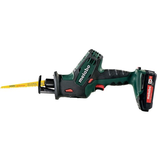 Metabo Пилка сабельна SSE 18 LTX COMPACT акумуляторна, 18В, 13мм, 0-3100об/хв, без АКБ та ЗП, фото , зображення 2 | SNABZHENIE.com.ua