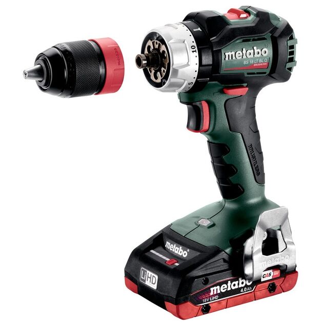Metabo Шурпокрут-дриль BS 18 LT BL Q, акумуляторний, LiHD, 2*18В, 4Ач, metaBOX 145, 1.8кг, фото , изображение 3 | SNABZHENIE.com.ua