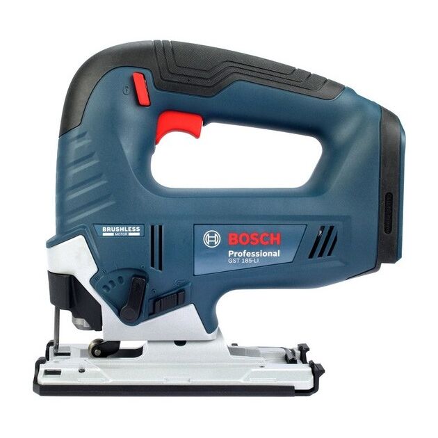 Bosch Лобзик GST 185-LI, акумуляторний 18В, хід 26мм, 0-3500 об/хв, 2.4 кг, без АКБ та ЗП, фото , изображение 3 | SNABZHENIE.com.ua