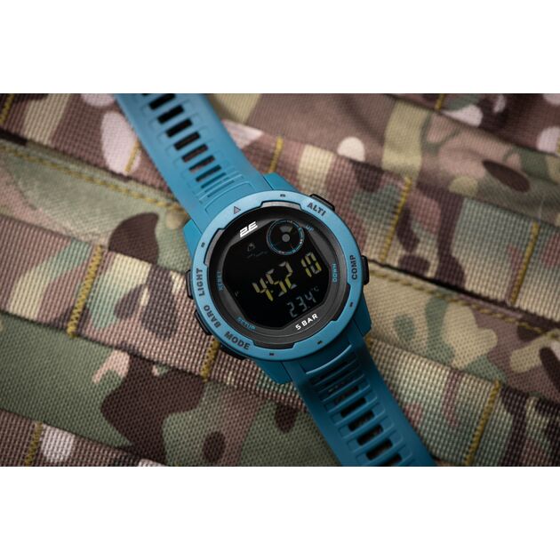Тактичний годинник 2E Delta X Blue з компасом та крокоміром, фото , изображение 3 | SNABZHENIE.com.ua