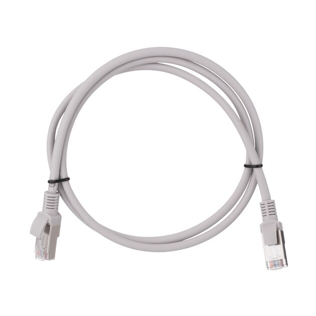 Патч-корд 2E САТ 5e, FTP, 1м, 26AWG, RJ45, 7/0.16, Cu, LSZH, сірий, фото , зображення 2 | SNABZHENIE.com.ua