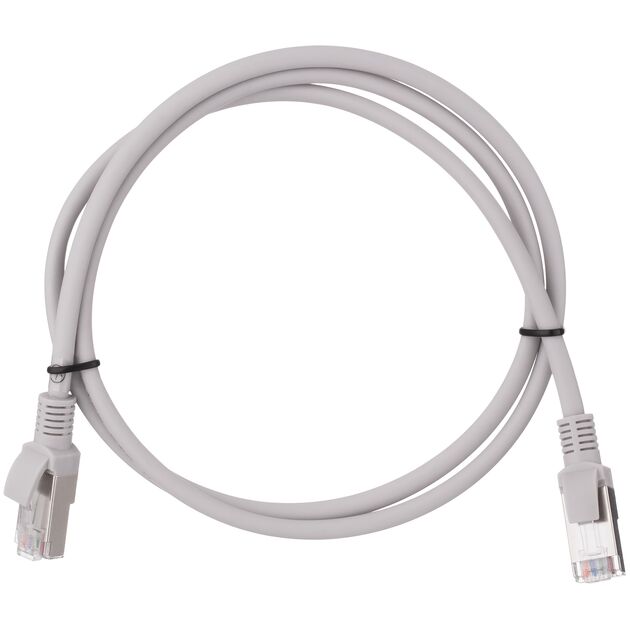 Патч-корд 2E САТ 5e, FTP, 1м, 26AWG, RJ45, 7/0.16, Cu, LSZH, сірий, фото  | SNABZHENIE.com.ua