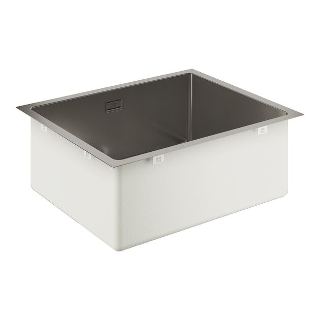 Мийка кухонна Grohe K700U, нерж.сталь, прямокут., без крила, 550x450x200мм, чаша - 1, уніврсальна, матовий графіт, фото , зображення 2 | SNABZHENIE.com.ua