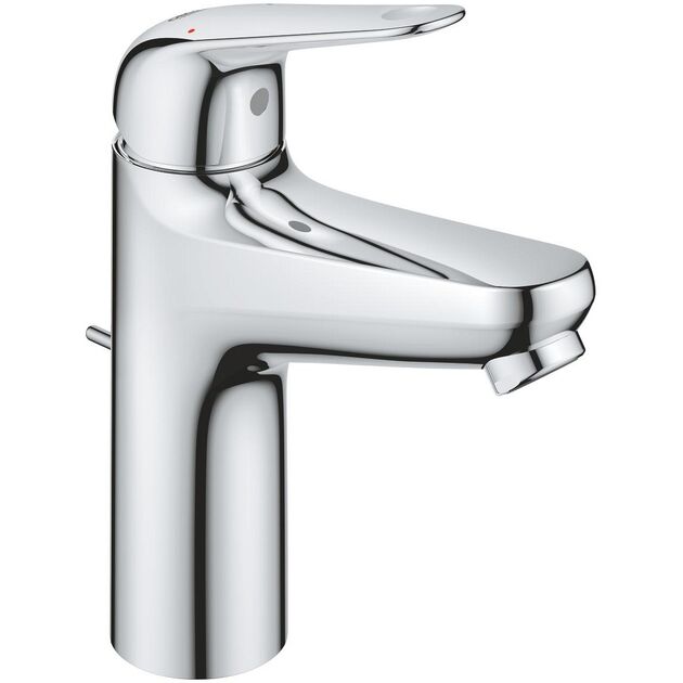Змішувач для раковини Grohe QuickFix Swift M  довж. виливу - 116мм, неповоротний, 1 важіль, хром, фото  | SNABZHENIE.com.ua