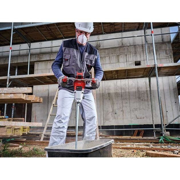 Einhell Міксер будівельний акумуляторний TP-MX 18-2LI BL - Solo, PXC, 18В, 450/720об•хв, М14, 60Нм, безщітковий, 5.11кг, без АКБ і ЗП, фото , зображення 3 | SNABZHENIE.com.ua