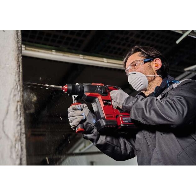 Einhell Перфоратор акумуляторний TP-HD 18/26LI BL - Solo, SDS-plus, PXC 18В, 2.6Дж, 0-1200об•хв, 5500уд•хв, безщітковий, 3кг, без АКБ та ЗП, фото , зображення 3 | SNABZHENIE.com.ua