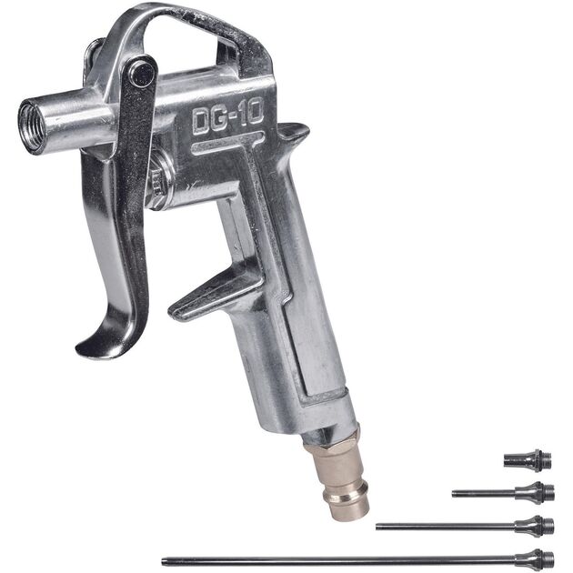 Einhell Пістолет продувний з насадками 4шт, 20/50/95/220мм, 8бар, 0.2кг, фото  | SNABZHENIE.com.ua