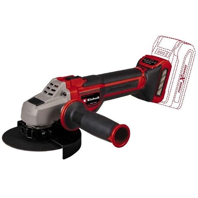 Einhell Шліфмашина кутова акумуляторна TP-AG 18/125 CE QLI - Solo, PXC, 125мм, 18В, 3000-10500об•хв, постійні оберти, 1.7кг, без АКБ і ЗП, фото , изображение 2 | SNABZHENIE.com.ua