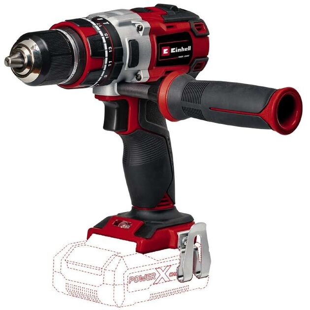 Einhell Шуруповерт-дриль ударний акумуляторний TP-CD 18/80 Li-i BL - Solo, PXC, 18В, безщіткова, ударяючи, 80Нм, 0-500/0-1800об/хв, 1.43кг, без АКБ та ЗП, фото , изображение 2 | SNABZHENIE.com.ua