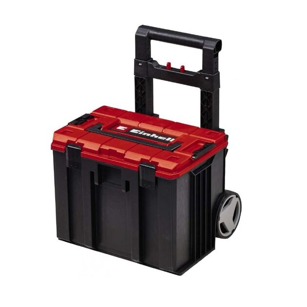 Einhell Ящик модульний для інструменту E-Case L, на коліщатках, телескопічна ручка, 40.6х44.4х35.5см, пластик, фото , зображення 2 | SNABZHENIE.com.ua