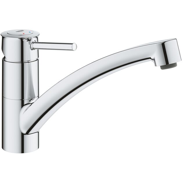 Змішувач для кухні Grohe BauClassic, довж.виливу - 231мм, поворотний, 1важіль, хром, фото  | SNABZHENIE.com.ua