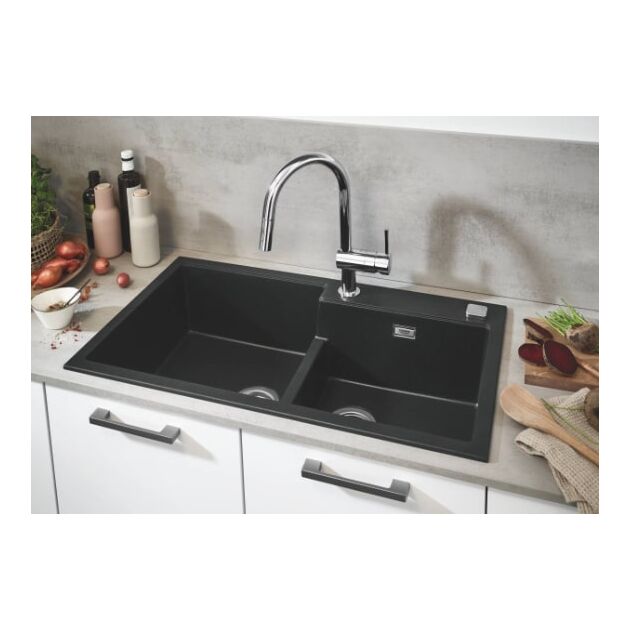 Змішувач для кухні Grohe Vento  Dual Spray, довж.виливу - 223мм, поворотний/витяжний, 1важіль, хром, фото , зображення 3 | SNABZHENIE.com.ua