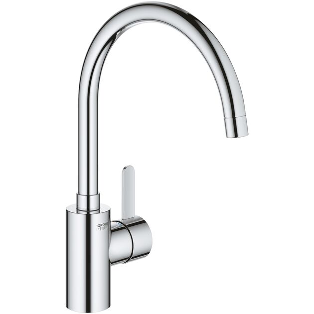 Змішувач для кухні Grohe Via Cosmo, довж.виливу - 224мм, поворотний, 1важіль, хром, фото  | SNABZHENIE.com.ua