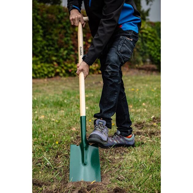 Прямая лопата с деревянной ручкой и Т-образной рукояткой 15G026, фото , изображение 3 | SNABZHENIE.com.ua