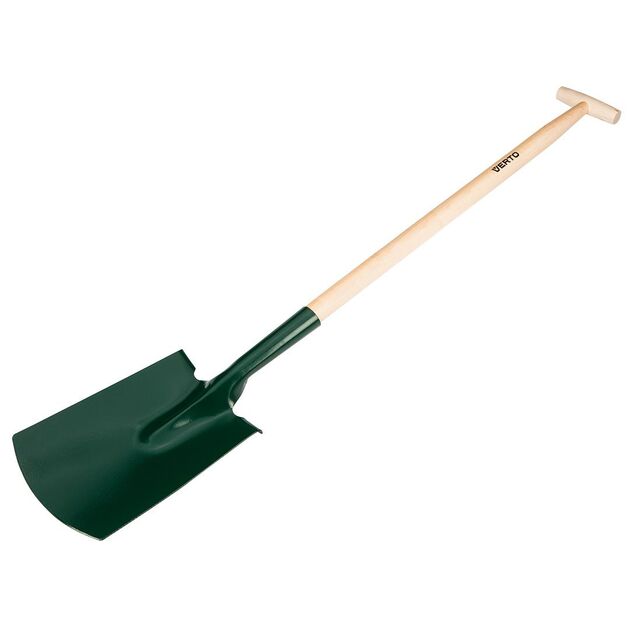 Прямая лопата с деревянной ручкой и Т-образной рукояткой 15G026, фото , изображение 2 | SNABZHENIE.com.ua