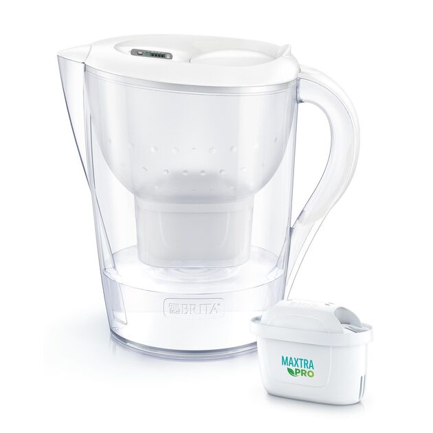 Фільтр-глечик Brita Marella XL Memo MXPro 3.5л (2л очищеної води) з фільтр-картриджем, синій, фото , изображение 2 | SNABZHENIE.com.ua