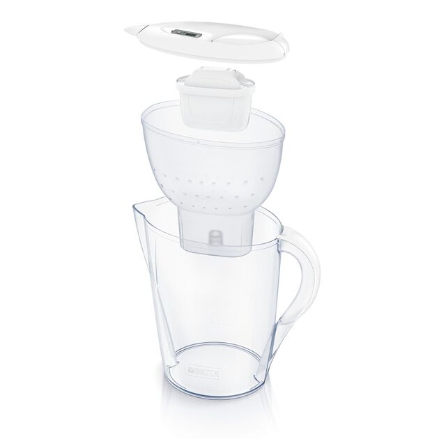 Фільтр-глечик Brita Marella XL Memo MXPro 3.5л (2л очищеної води) з фільтр-картриджем білий 3шт, фото , изображение 3 | SNABZHENIE.com.ua